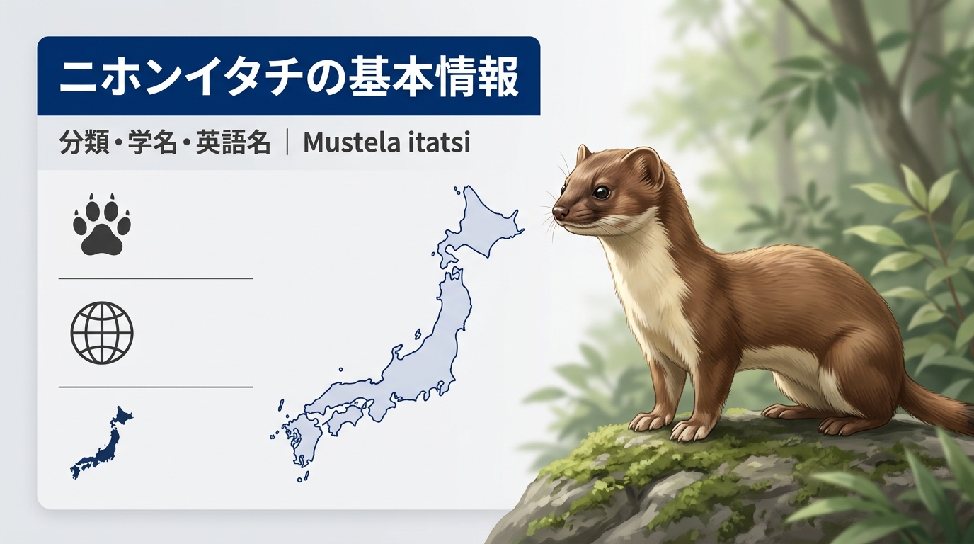ニホンイタチとは？特徴・生息地・チョウセンイタチとの違いをわかり