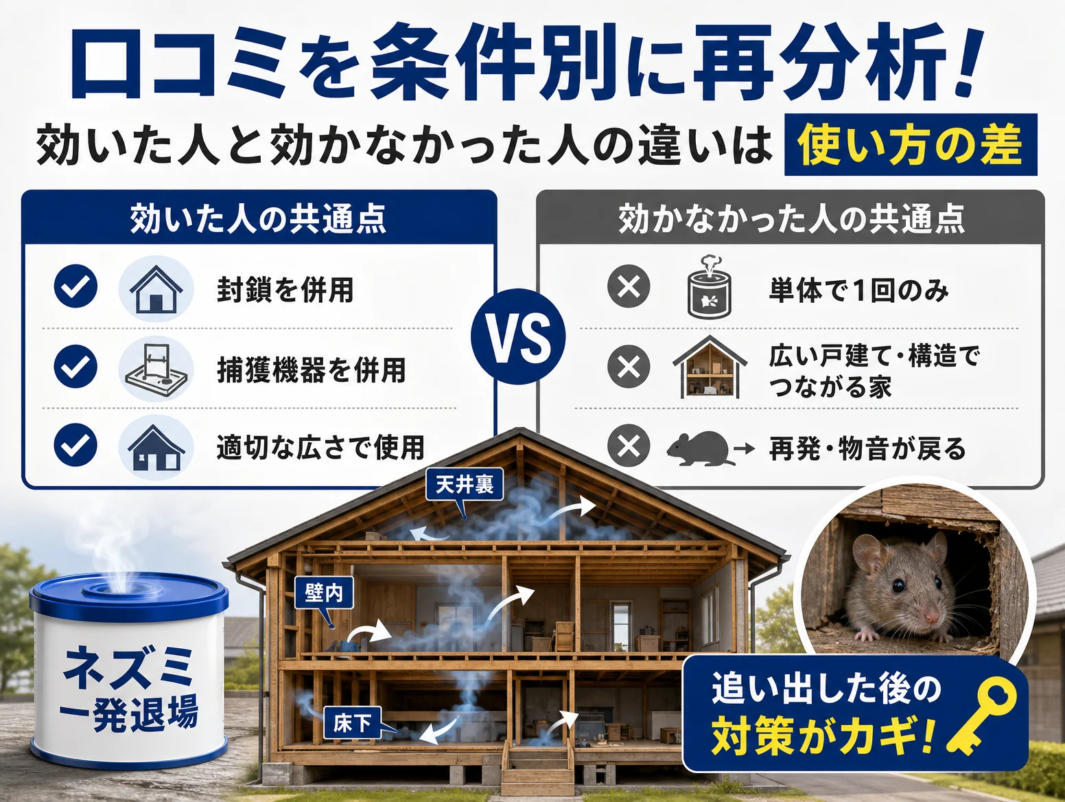 2. 口コミを4つの使用条件で再分析|効いた人と効かない人の違い